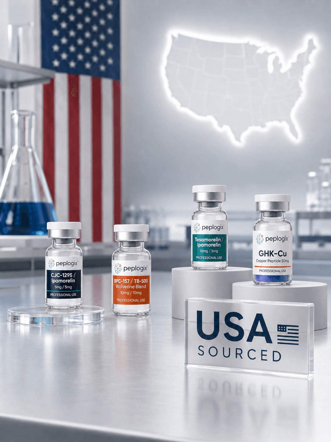 USA sourced and manufactured peptides