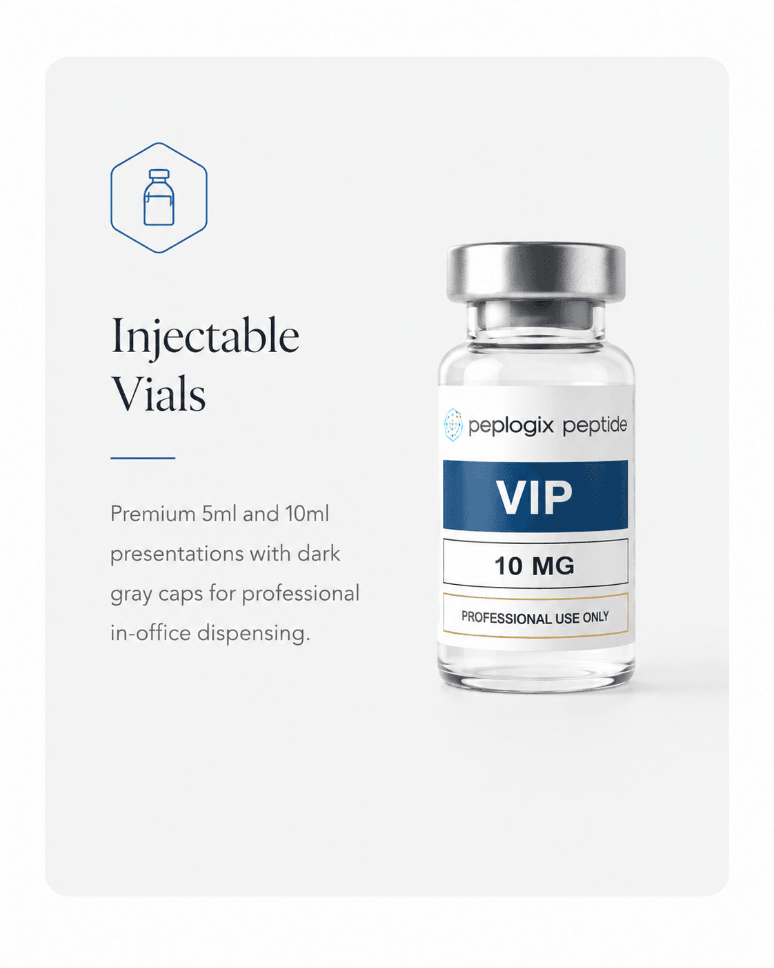 Peplogix injectable peptide vials