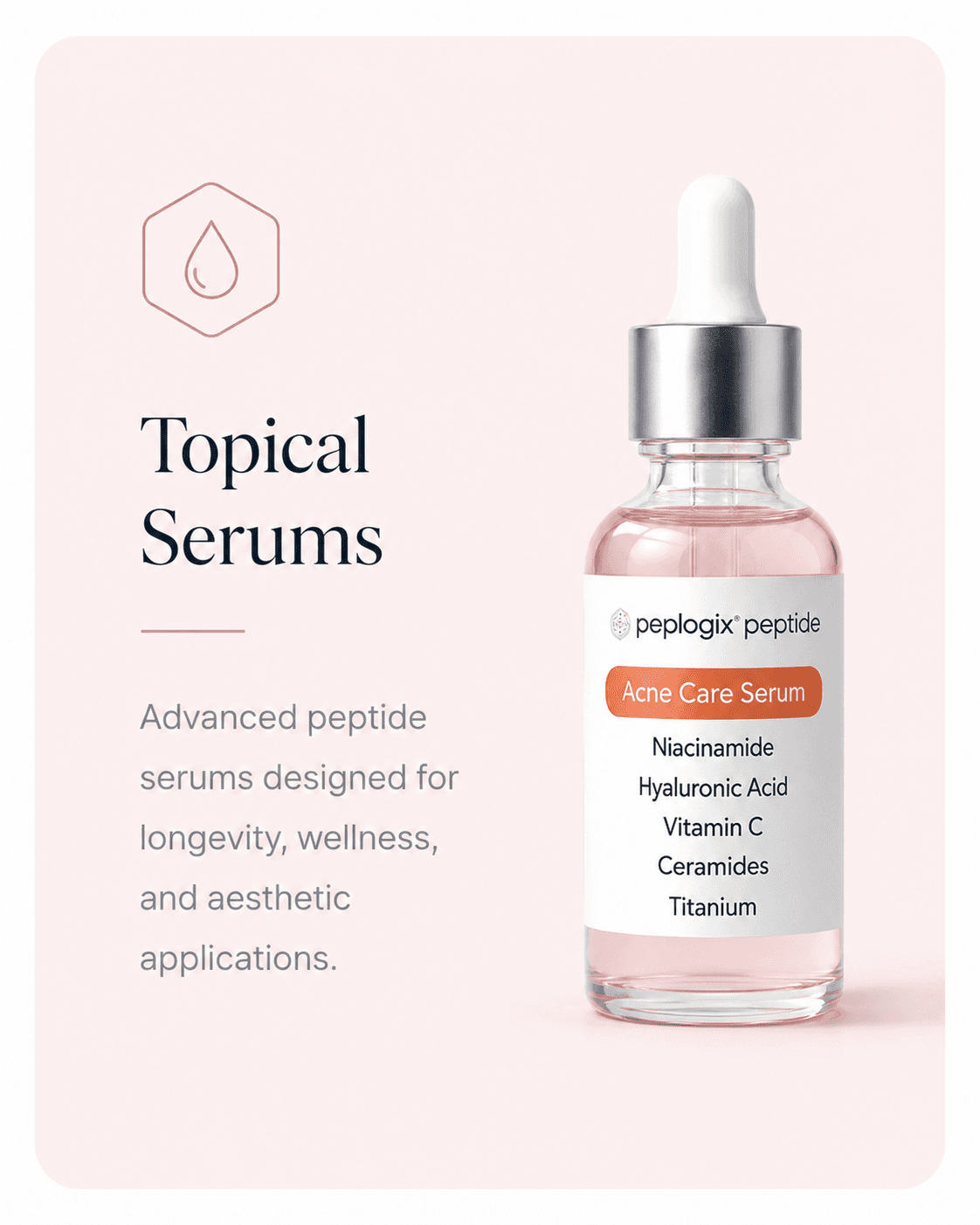Peplogix topical peptide serums